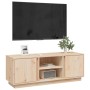 TV-Schrank aus massivem Kiefernholz, 110 x 35 x 40,5 cm von vidaXL, TV-Möbel - Ref: Foro24-814474, Preis: 75,99 €, Rabatt: %