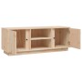 TV-Schrank aus massivem Kiefernholz, 110 x 35 x 40,5 cm von vidaXL, TV-Möbel - Ref: Foro24-814474, Preis: 75,99 €, Rabatt: %