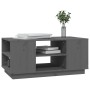 Gray solid pine wood coffee table 90x49x40.5 cm by vidaXL, Coffee table - Ref: Foro24-814401, Price: 75,20 €, Discount: %