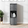 Hohe Anrichte aus massivem Kiefernholz grau 38x35x117 cm von vidaXL, Sideboards - Ref: Foro24-814361, Preis: 59,59 €, Rabatt: %