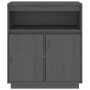 Solid gray pine wood sideboard 70x34x80 cm by vidaXL, Sideboards - Ref: Foro24-814386, Price: 79,13 €, Discount: %