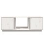 Mesa de centro de madera maciza de pino blanco 110x50x40 cm de vidaXL, Mesas de centro - Ref: Foro24-814425, Precio: 86,12 €,...