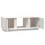 Mesa de centro de madera maciza de pino blanco 110x50x40 cm de vidaXL, Mesas de centro - Ref: Foro24-814425, Precio: 86,12 €,...