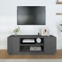 TV cabinet solid gray pine wood 110x35x40.5 cm by vidaXL, TV Furniture - Ref: Foro24-814411, Price: 67,53 €, Discount: %