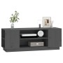 TV cabinet solid gray pine wood 110x35x40.5 cm by vidaXL, TV Furniture - Ref: Foro24-814411, Price: 67,53 €, Discount: %