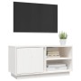 TV-Ständer aus massivem Kiefernholz weiß 80x35x40,5 cm von vidaXL, TV-Möbel - Ref: Foro24-814465, Preis: 72,64 €, Rabatt: %