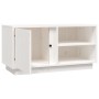 Solid white pine TV stand 80x35x40.5 cm by vidaXL, TV Furniture - Ref: Foro24-814465, Price: 71,99 €, Discount: %