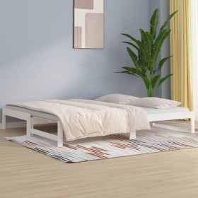 Removable sofa bed solid white pine wood 2x(90x200) cm by vidaXL, Beds and slatted bases - Ref: Foro24-820428, Price: 123,15 ...