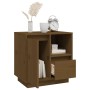 Bedside table solid honey brown pine wood 50x34x50 cm by vidaXL, Nightstands - Ref: Foro24-814485, Price: 53,99 €, Discount: %