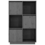 Aparador alto de madera maciza de pino gris 74x35x117 cm de vidaXL, Aparadores - Ref: Foro24-814366, Precio: 81,64 €, Descuen...