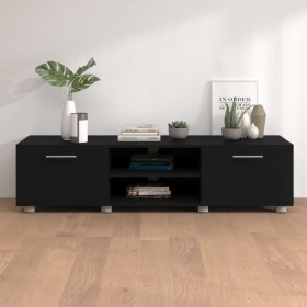 Black plywood TV cabinet 140x40x35 cm by vidaXL, TV Furniture - Ref: Foro24-340629, Price: 145,99 €, Discount: %