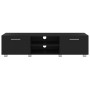 Black plywood TV cabinet 140x40x35 cm by vidaXL, TV Furniture - Ref: Foro24-340629, Price: 145,36 €, Discount: %