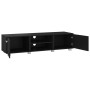 Black plywood TV cabinet 140x40x35 cm by vidaXL, TV Furniture - Ref: Foro24-340629, Price: 145,36 €, Discount: %