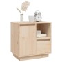 Mesitas de noche 2 uds madera maciza de pino 50x34x50 cm de vidaXL, Mesitas de noche - Ref: Foro24-814480, Precio: 103,31 €, ...