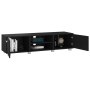 Black plywood TV cabinet 140x40x35 cm by vidaXL, TV Furniture - Ref: Foro24-340629, Price: 145,36 €, Discount: %