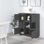 Tall sideboard in solid gray pine wood 110.5x35x117 cm by vidaXL, Sideboards - Ref: Foro24-814371, Price: 125,77 €, Discount: %