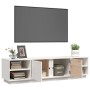 Mueble de TV madera maciza de pino blanco 156x40x40 cm de vidaXL, Muebles TV - Ref: Foro24-814455, Precio: 131,59 €, Descuent...