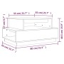 Couchtisch Massivholz Kiefer weiß 80x55x40,5 cm von vidaXL, Couchtisch - Ref: Foro24-814515, Preis: 88,75 €, Rabatt: %