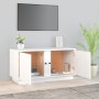 Mueble de TV madera maciza de pino blanco 80x35x40,5 cm de vidaXL, Muebles TV - Ref: Foro24-814470, Precio: 52,16 €, Descuent...