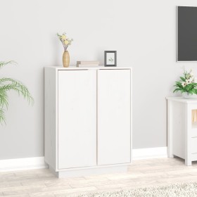 Anrichte aus weißem Kiefer-Massivholz 60x35x80 cm von vidaXL, Sideboards - Ref: Foro24-814490, Preis: 87,99 €, Rabatt: %