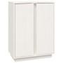 Aparador de madera maciza de pino blanco 60x35x80 cm de vidaXL, Aparadores - Ref: Foro24-814490, Precio: 87,23 €, Descuento: %