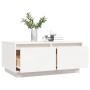 Solid white pine wood coffee table 80x50x35 cm by vidaXL, Coffee table - Ref: Foro24-814440, Price: 82,58 €, Discount: %