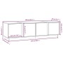 Massiver TV-Schrank aus weißem Kiefernholz, 140 x 40 x 40 cm von vidaXL, TV-Möbel - Ref: Foro24-814460, Preis: 138,10 €, Raba...