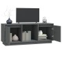 TV cabinet made of solid gray pine wood 110.5x35x44 cm by vidaXL, TV Furniture - Ref: Foro24-814341, Price: 62,24 €, Discount: %