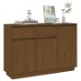 Honey brown solid pine wood sideboard 110x34x75 cm by vidaXL, Sideboards - Ref: Foro24-814332, Price: 127,38 €, Discount: %