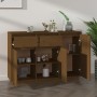 Honey brown solid pine wood sideboard 110x34x75 cm by vidaXL, Sideboards - Ref: Foro24-814332, Price: 127,38 €, Discount: %