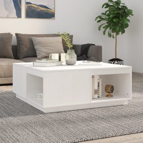 Solid white pine wood coffee table 100x101x40.5 cm by vidaXL, Coffee table - Ref: Foro24-814520, Price: 155,98 €, Discount: %