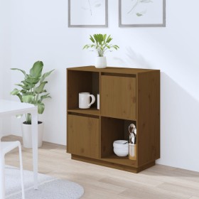 Solid pine wood sideboard in honey brown color 74x35x80 cm by vidaXL, Sideboards - Ref: Foro24-814352, Price: 60,65 €, Discou...