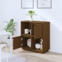 Solid pine wood sideboard in honey brown color 74x35x80 cm by vidaXL, Sideboards - Ref: Foro24-814352, Price: 60,65 €, Discou...