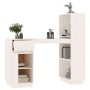 Solid white pine wood desk 110x53x117 cm by vidaXL, Desks - Ref: Foro24-814510, Price: 177,99 €, Discount: %