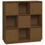 Aparador alto madera maciza de pino marrón miel 110,5x35x117 cm de vidaXL, Aparadores - Ref: Foro24-814372, Precio: 112,81 €,...