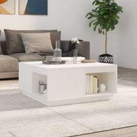 Solid white pine wood coffee table 80x81x36.5 cm by vidaXL, Coffee table - Ref: Foro24-814525, Price: 118,51 €, Discount: %