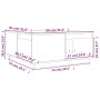 Couchtisch aus massivem weißem Kiefernholz, 80 x 81 x 36,5 cm von vidaXL, Couchtisch - Ref: Foro24-814525, Preis: 121,05 €, R...