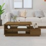 Solid honey brown pine wood coffee table 120x50x40.5 cm by vidaXL, Coffee table - Ref: Foro24-814417, Price: 95,71 €, Discoun...