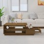 Solid honey brown pine wood coffee table 120x50x40.5 cm by vidaXL, Coffee table - Ref: Foro24-814417, Price: 95,61 €, Discoun...