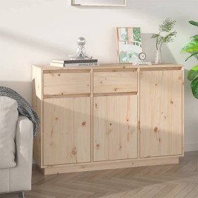 Sideboard aus massivem Kiefernholz, 110 x 34 x 75 cm von vidaXL, Sideboards - Ref: Foro24-814329, Preis: 139,99 €, Rabatt: %