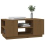 Mesa de centro madera maciza de pino marrón miel 90x49x40,5 cm de vidaXL, Mesas de centro - Ref: Foro24-814402, Precio: 75,20...