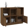 Honey brown solid pine wood sideboard 110.35x35x80 cm by vidaXL, Sideboards - Ref: Foro24-814357, Price: 86,53 €, Discount: %