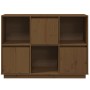 Aparador de madera maciza de pino marrón miel 110,35x35x80 cm de vidaXL, Aparadores - Ref: Foro24-814357, Precio: 86,67 €, De...