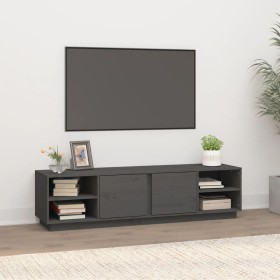 Mueble de TV madera maciza de pino gris 156x40x40 cm de vidaXL, Muebles TV - Ref: Foro24-814456, Precio: 131,70 €, Descuento: %