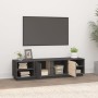 Mueble de TV madera maciza de pino gris 156x40x40 cm de vidaXL, Muebles TV - Ref: Foro24-814456, Precio: 131,59 €, Descuento: %