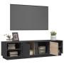 Mueble de TV madera maciza de pino gris 156x40x40 cm de vidaXL, Muebles TV - Ref: Foro24-814456, Precio: 131,59 €, Descuento: %