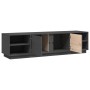 Mueble de TV madera maciza de pino gris 156x40x40 cm de vidaXL, Muebles TV - Ref: Foro24-814456, Precio: 131,59 €, Descuento: %