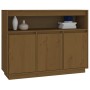 Honey brown solid pine wood sideboard 104.5x34x80 cm by vidaXL, Sideboards - Ref: Foro24-814392, Price: 111,68 €, Discount: %