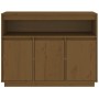 Aparador de madera maciza de pino marrón miel 104,5x34x80 cm de vidaXL, Aparadores - Ref: Foro24-814392, Precio: 112,29 €, De...