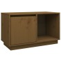 Mueble de TV madera maciza de pino marrón miel 74x35x44 cm de vidaXL, Muebles TV - Ref: Foro24-814337, Precio: 44,32 €, Descu...